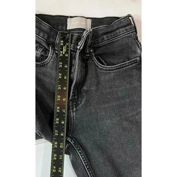 Everlane The High Rise Straight Leg Jeans Women's Size 23 Gray Wash - Picture 7 of 8
